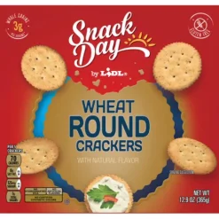 Snack Day Wheat Round Crackers^Lidl Discount