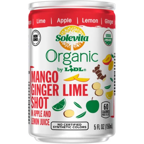 Solevita Organic Ginger Mango Lime Shot^Lidl Clearance
