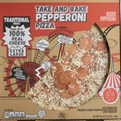 Take And Bake 16 In. Round Pepperoni Pizza^Lidl Online