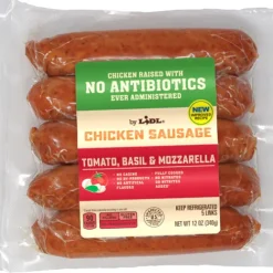 Tomato Basil Mozzarella Chicken Sausage^Lidl Outlet