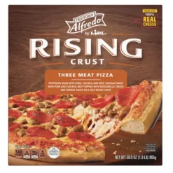 Trattoria Alfredo Frozen Rising Crust Three Meat Pizza^Lidl Discount