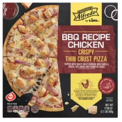 Trattoria Alfredo Frozen BBQ Recipe Chicken Crispy Thin Crust Pizza^Lidl Online