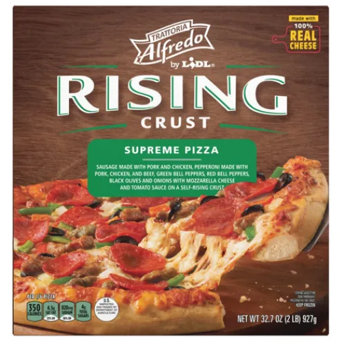 Trattoria Alfredo Frozen Rising Crust Supreme Pizza^Lidl Outlet