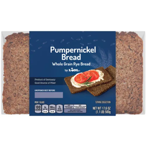 Whole Grain Bread, Pumpernickel^Lidl Clearance