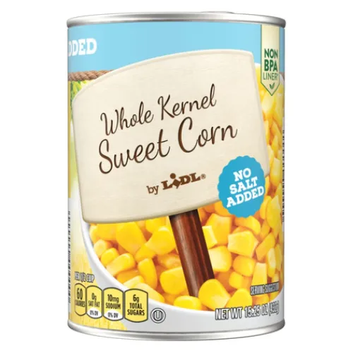 Whole Kernel Sweet Corn, No Salt Added^Lidl Hot