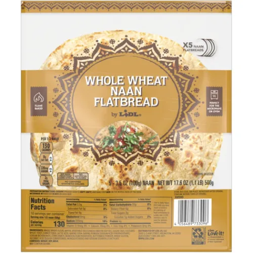 Whole Wheat Naan Flatbread^Lidl Sale